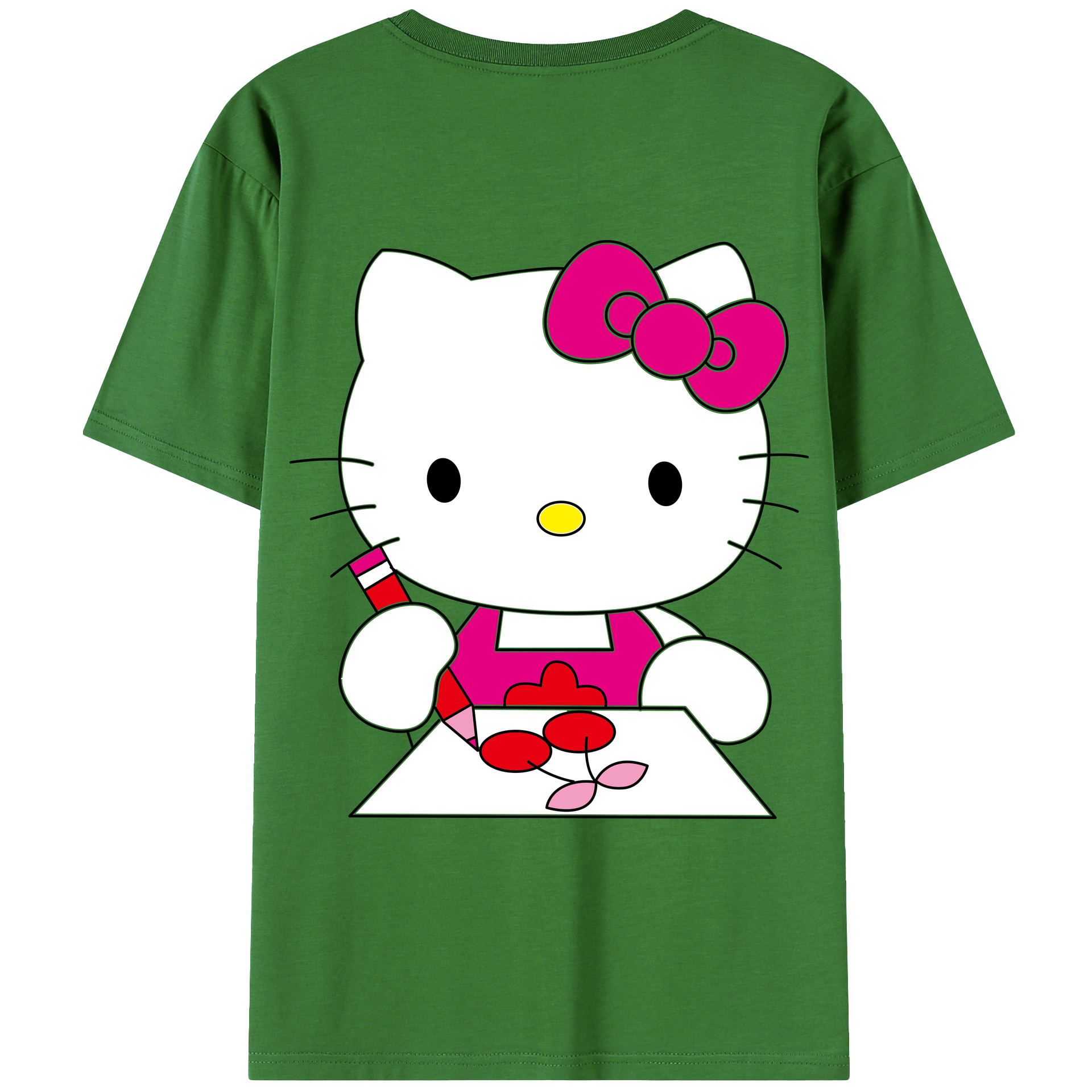 （画像用） Hello Kitty ハローキティ レディース半袖Tシャツ(バックプリント)